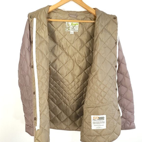 Eddie Bauer Coat Jacket Women's LT Light Purple Goose Down Snap Zip Front Retro - Picture 11 of 14